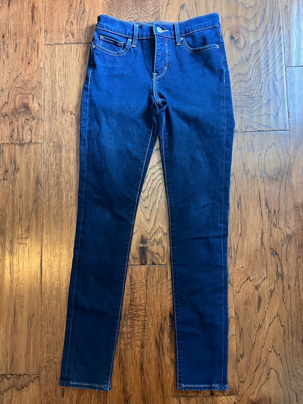 Levi's Indigo Skinny Jeans - Deep Blue Stretch